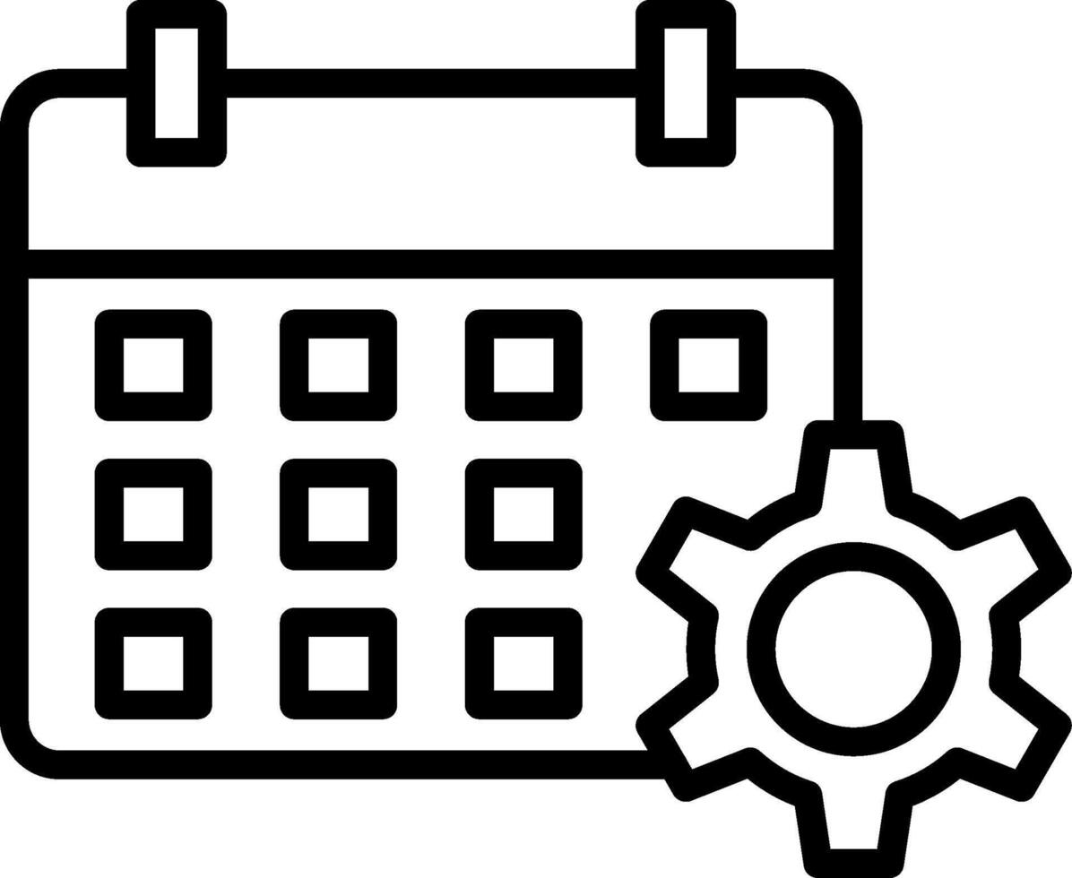 Event Management Line Icon Design vector