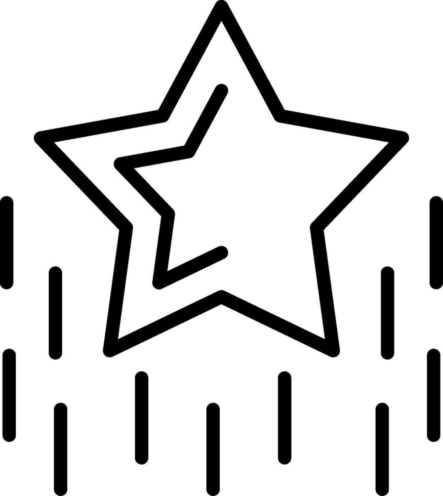 Star Line Icon Design vector