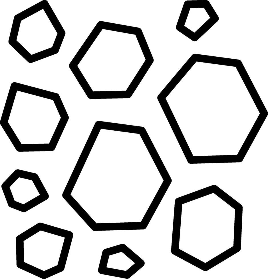 Rocks Line Icon Design vector