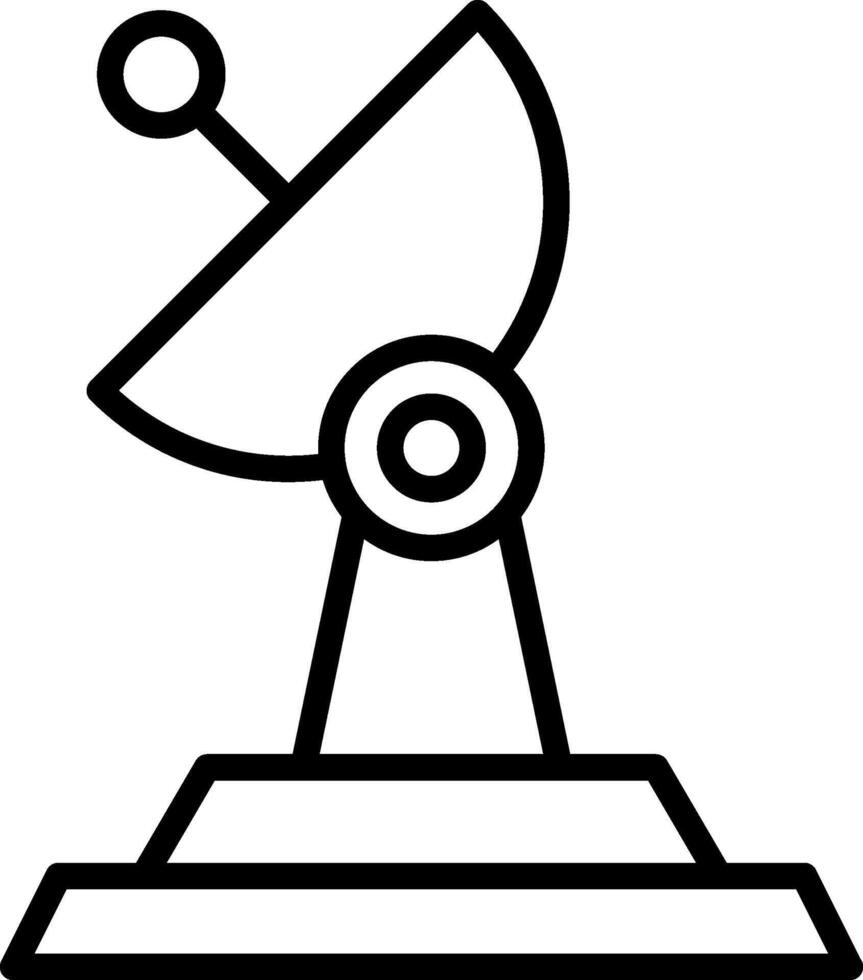 Radar Line Icon Design vector