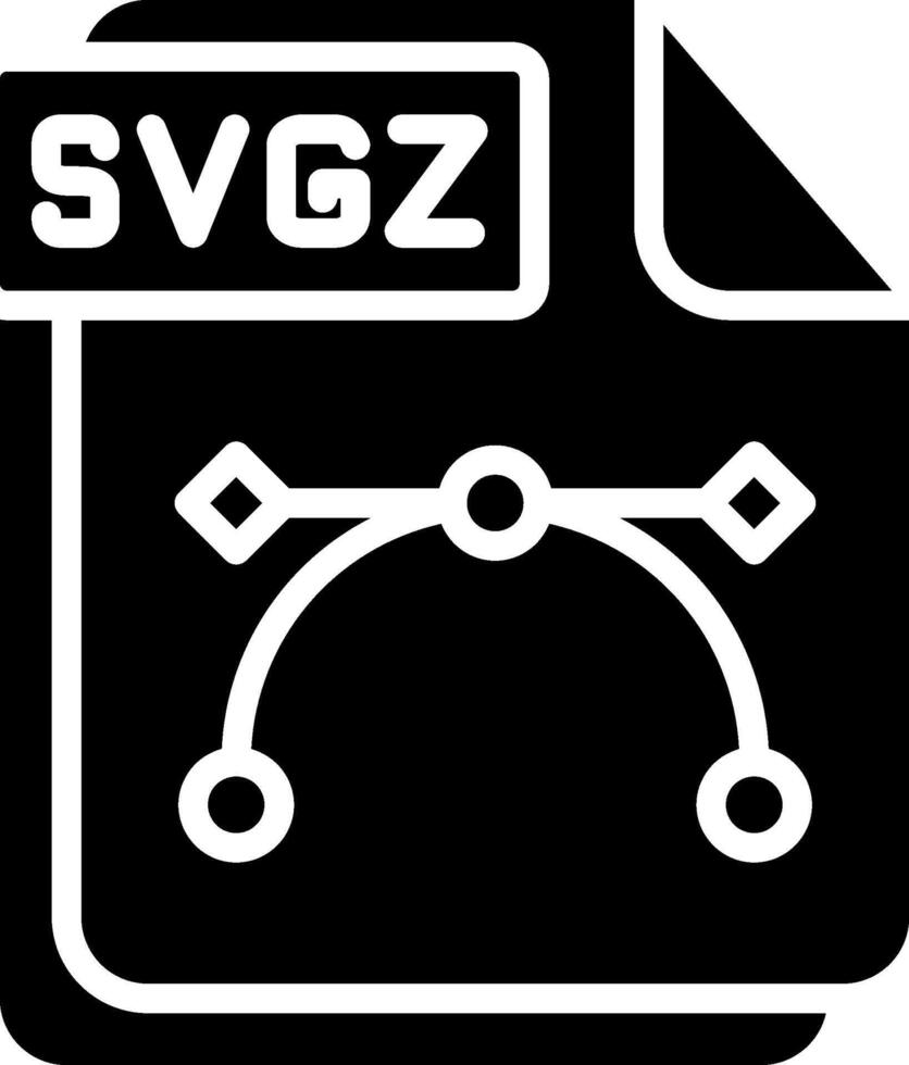 SVGZ Glyph Icon Design vector