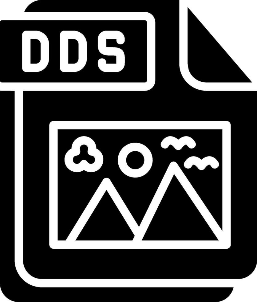 DDS Glyph Icon Design vector