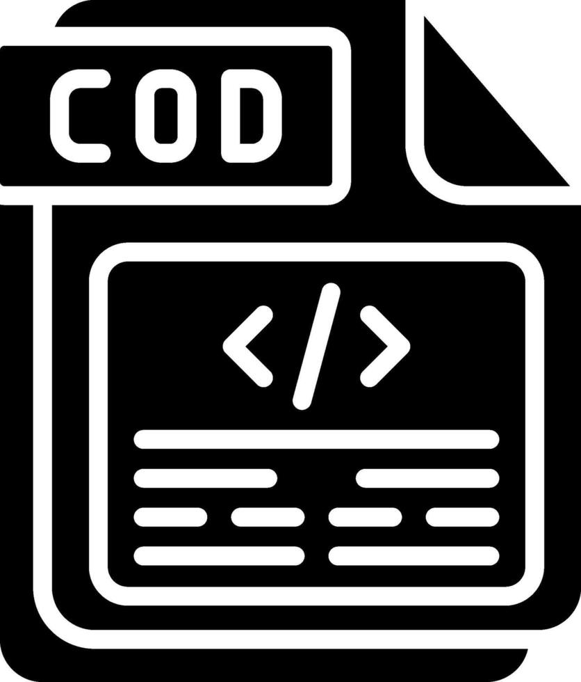 COD Glyph Icon Design vector