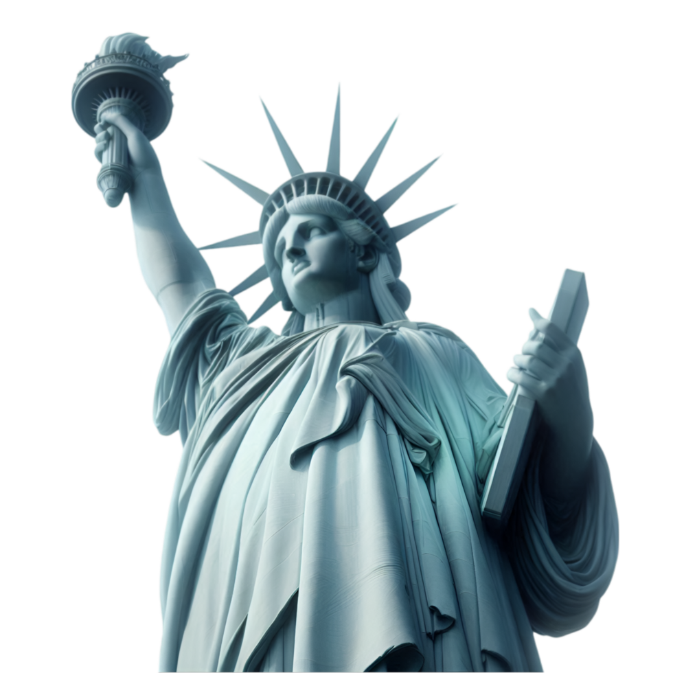 Statue of liberty isolated from background png