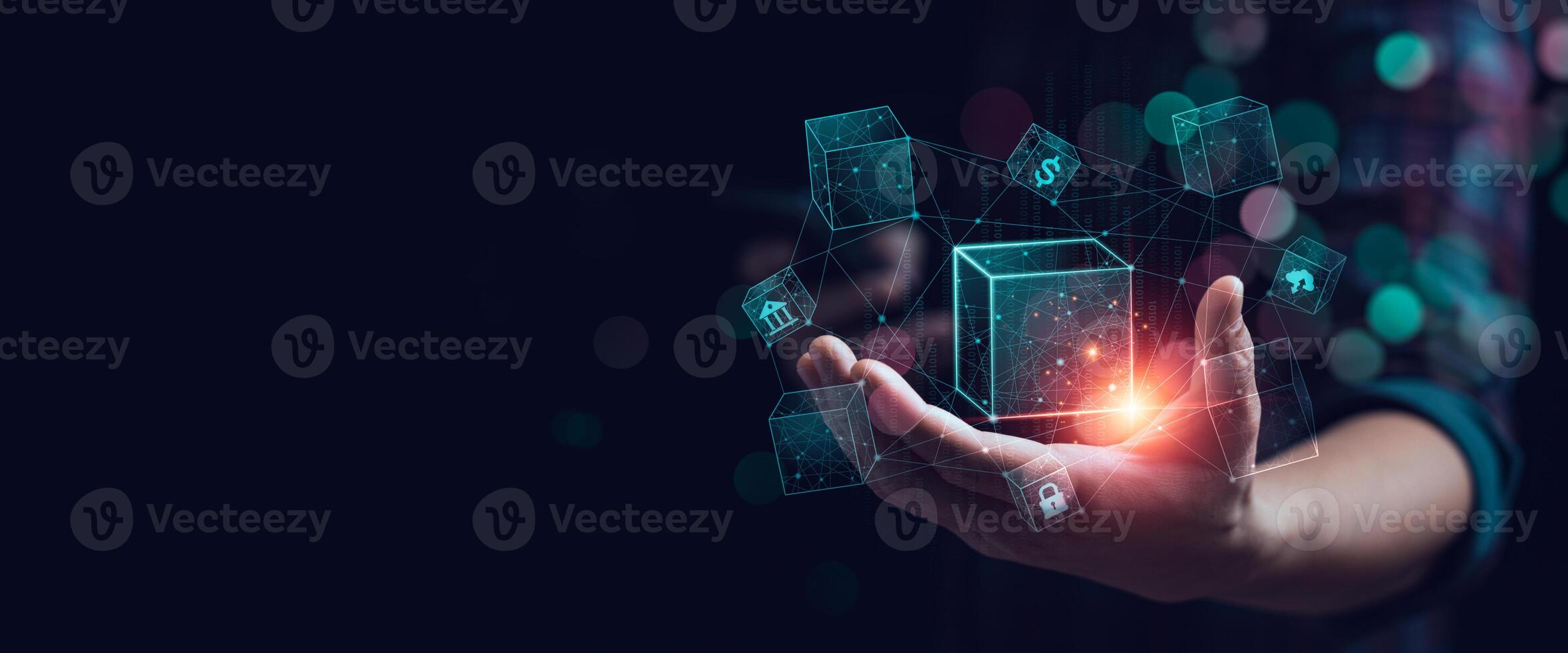 Blockchain Technology Concept, Revolutionizing Industries, Exploring the Boundless Potential of Blockchain Technology for Secure, Decentralized Transactions and Immutable Digital Data Management photo
