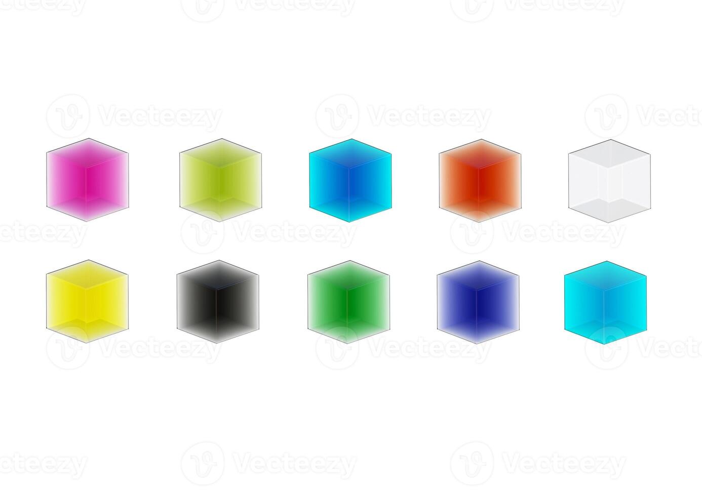 grainy gradient Square shape set color pastel abstract shapes isolated design elements, Various colored 3d Square shape for various uses, Set of Dreamy Grainy Gradient Social Media Highlights cover photo