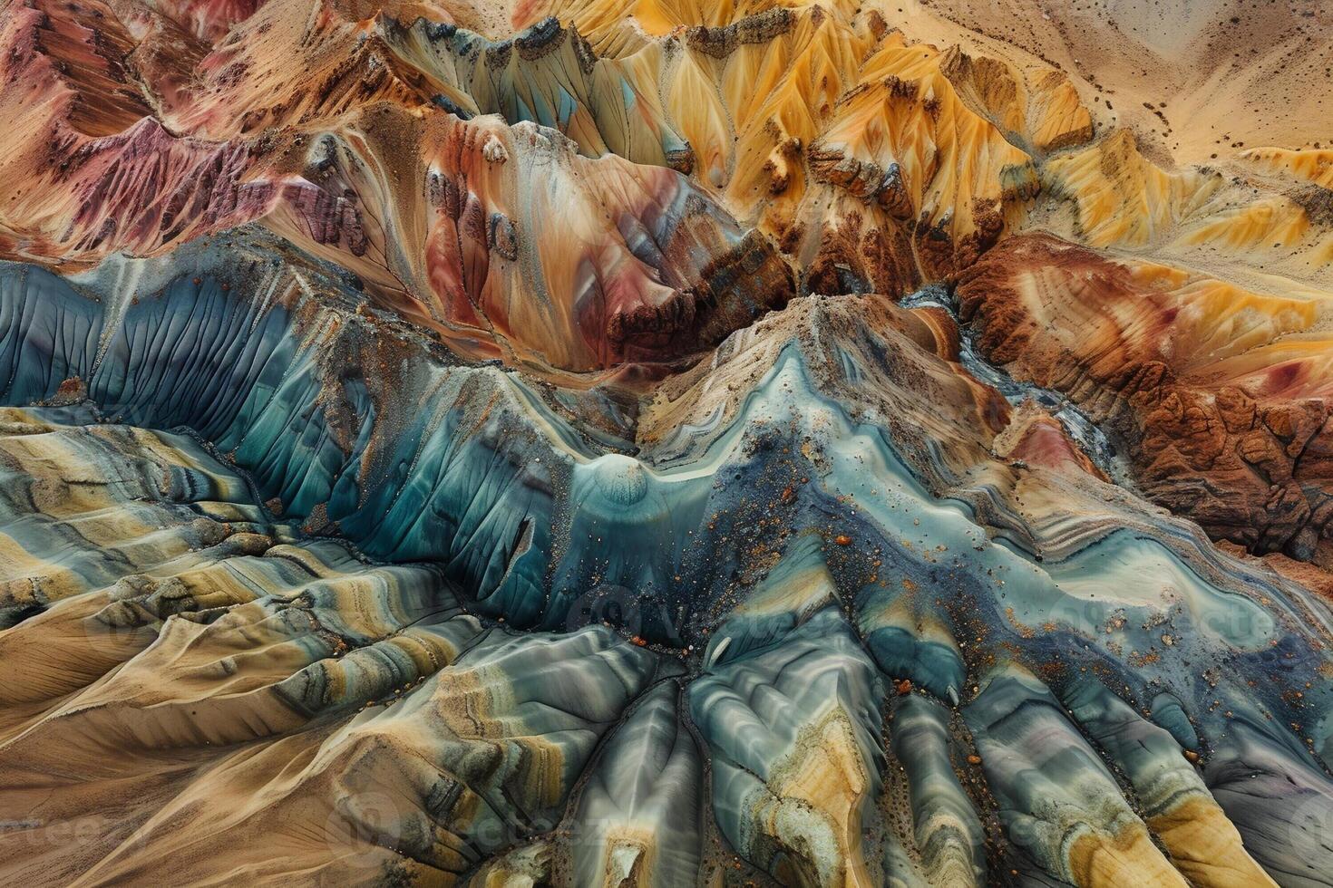 Interesting, realistic texture of mineral rocks. photo