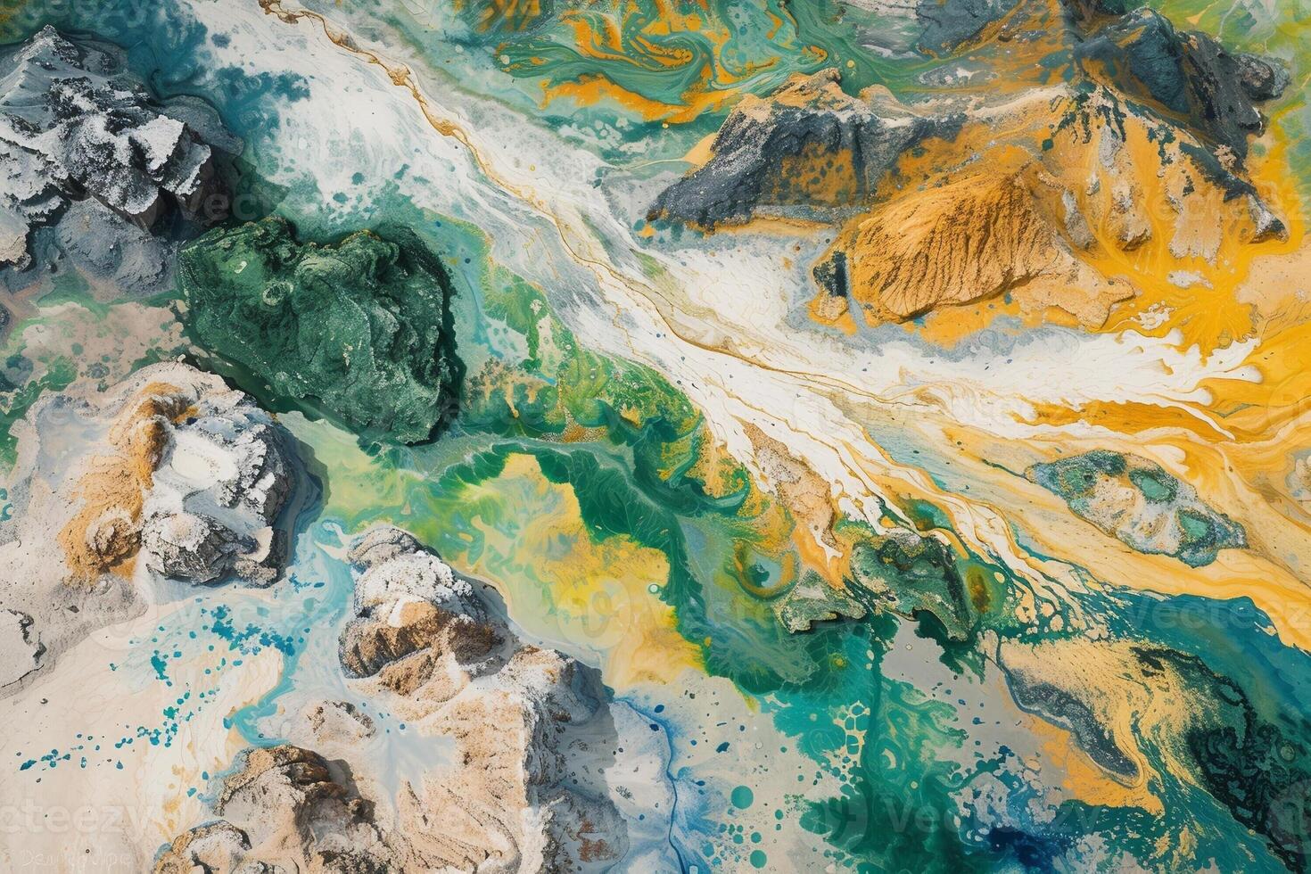 Interesting, realistic texture of mineral rocks. photo