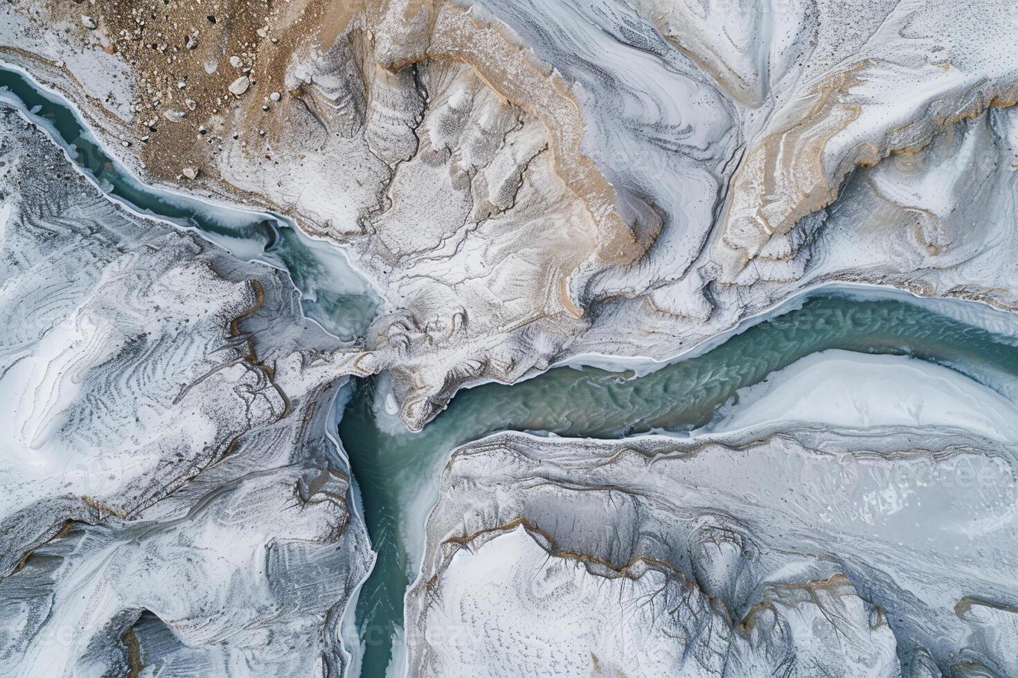 Interesting, realistic texture of mineral rocks. photo