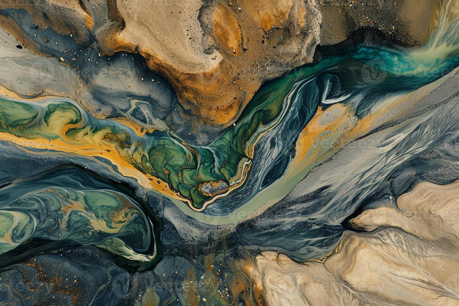 Interesting, realistic texture of mineral rocks. photo