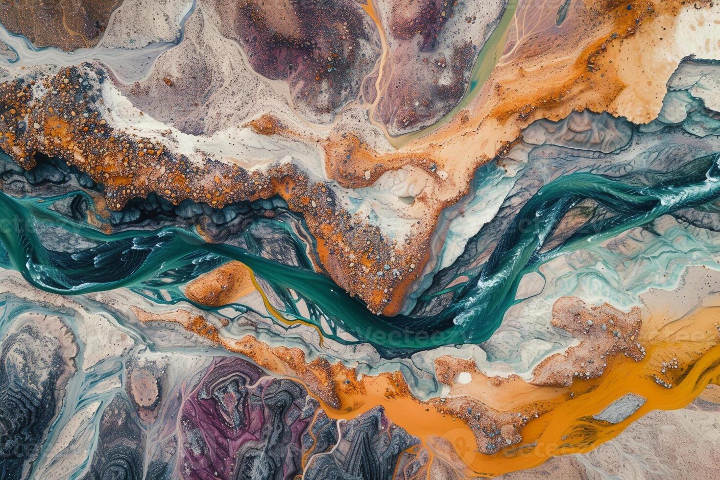 Interesting, realistic texture of mineral rocks. photo