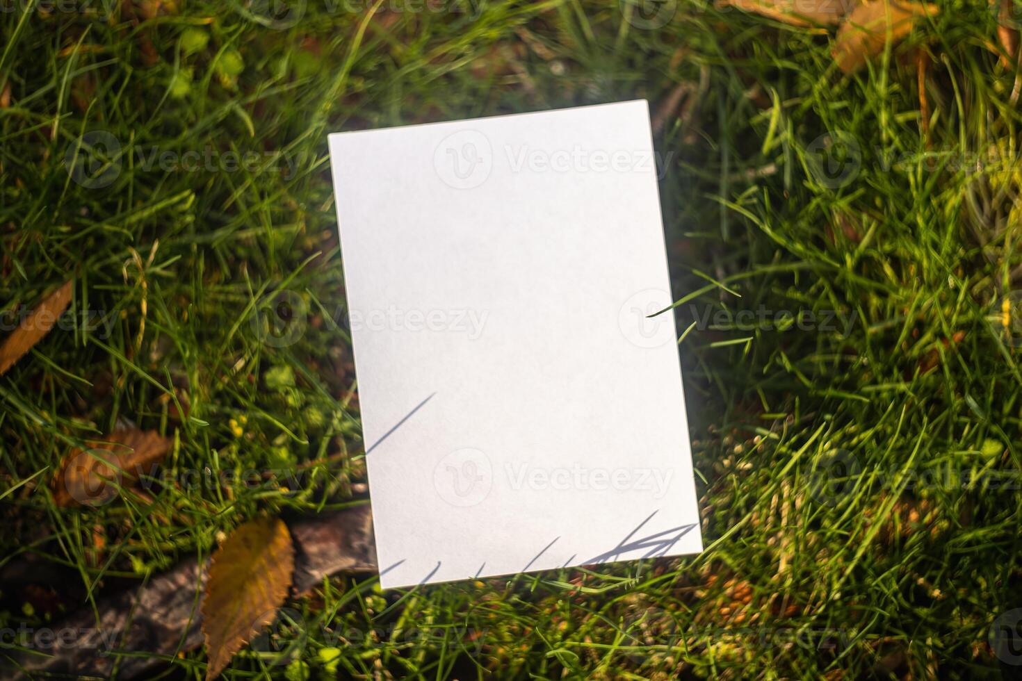 Background with paper mockup for note or message photo