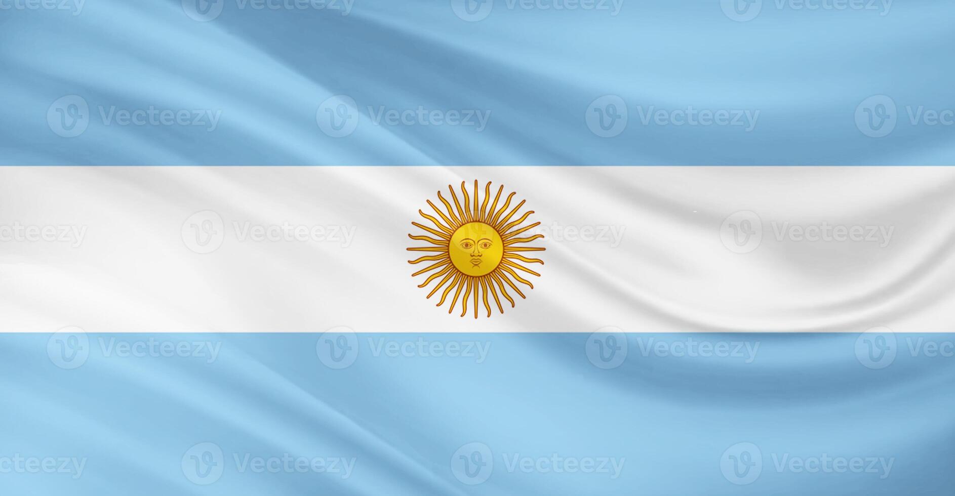 Flag of Argentina Flying in the Air photo