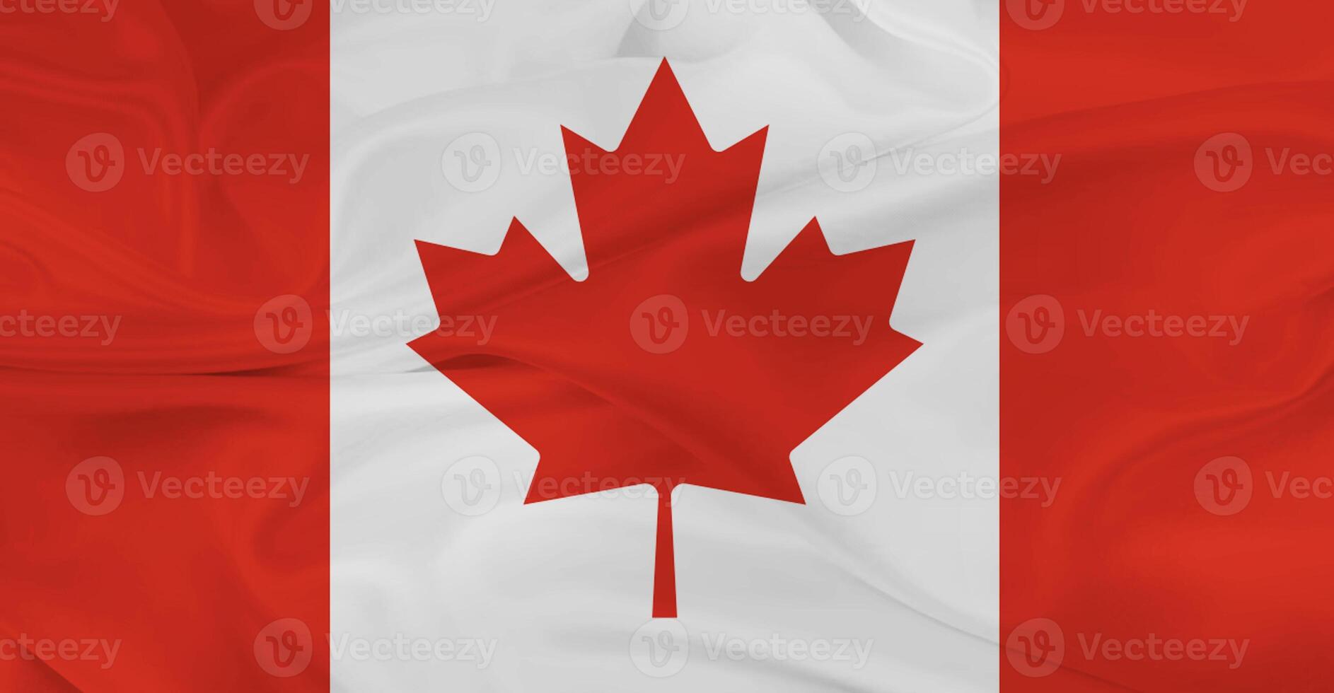 Flag of Canada Flying in the Air photo