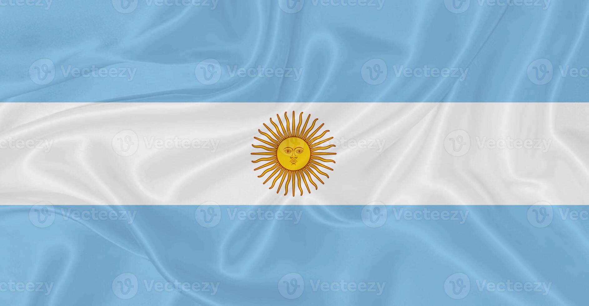 Flag of Argentina Flying in the Air photo