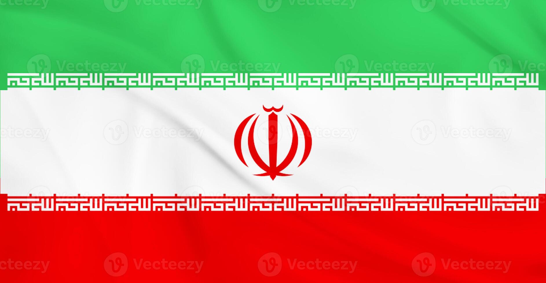 Flag of Iran Flying in the Air photo