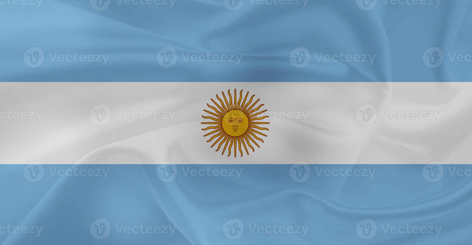 Flag of Argentina Flying in the Air photo