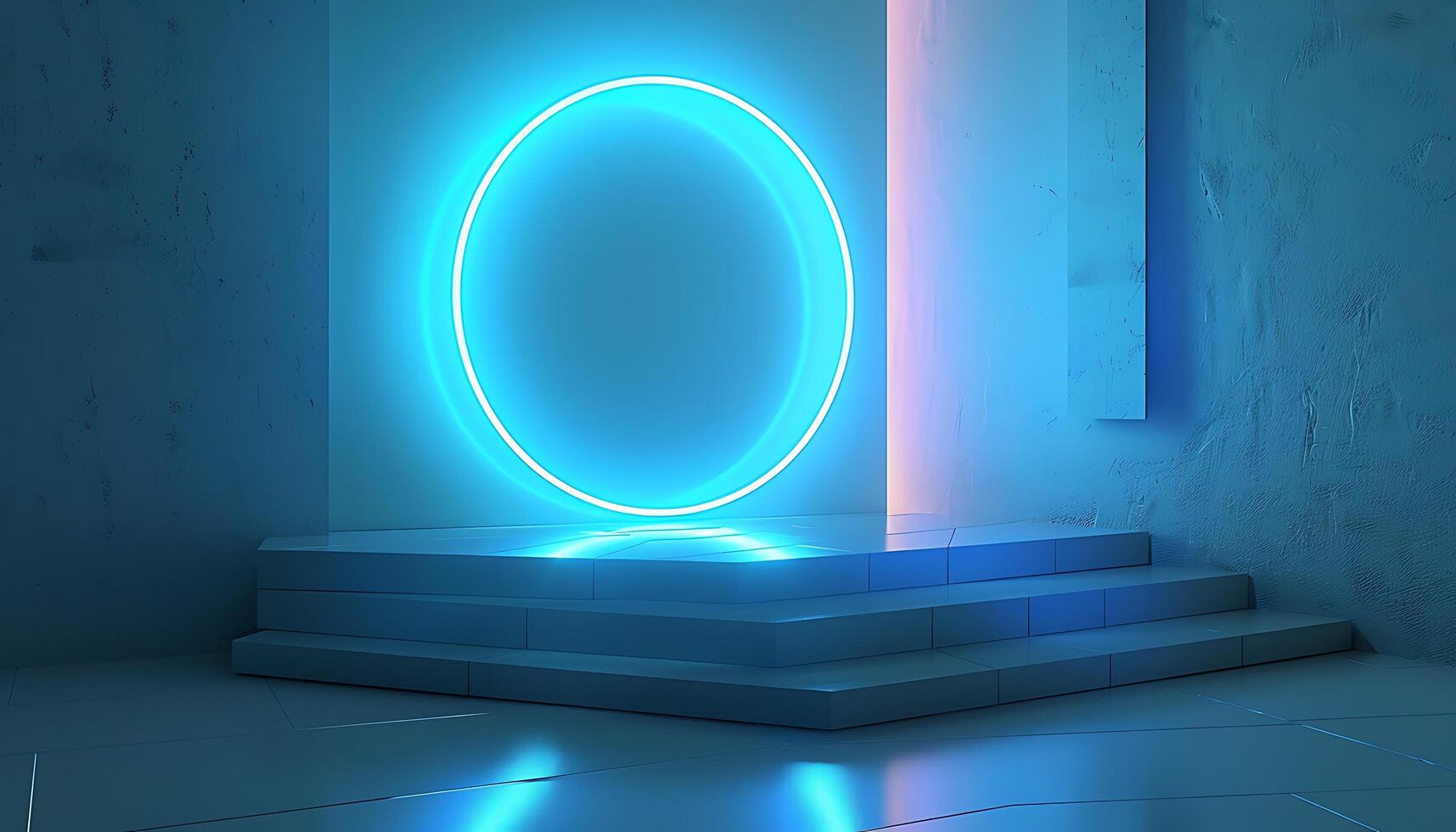 3D Podium with Light Effect Background photo