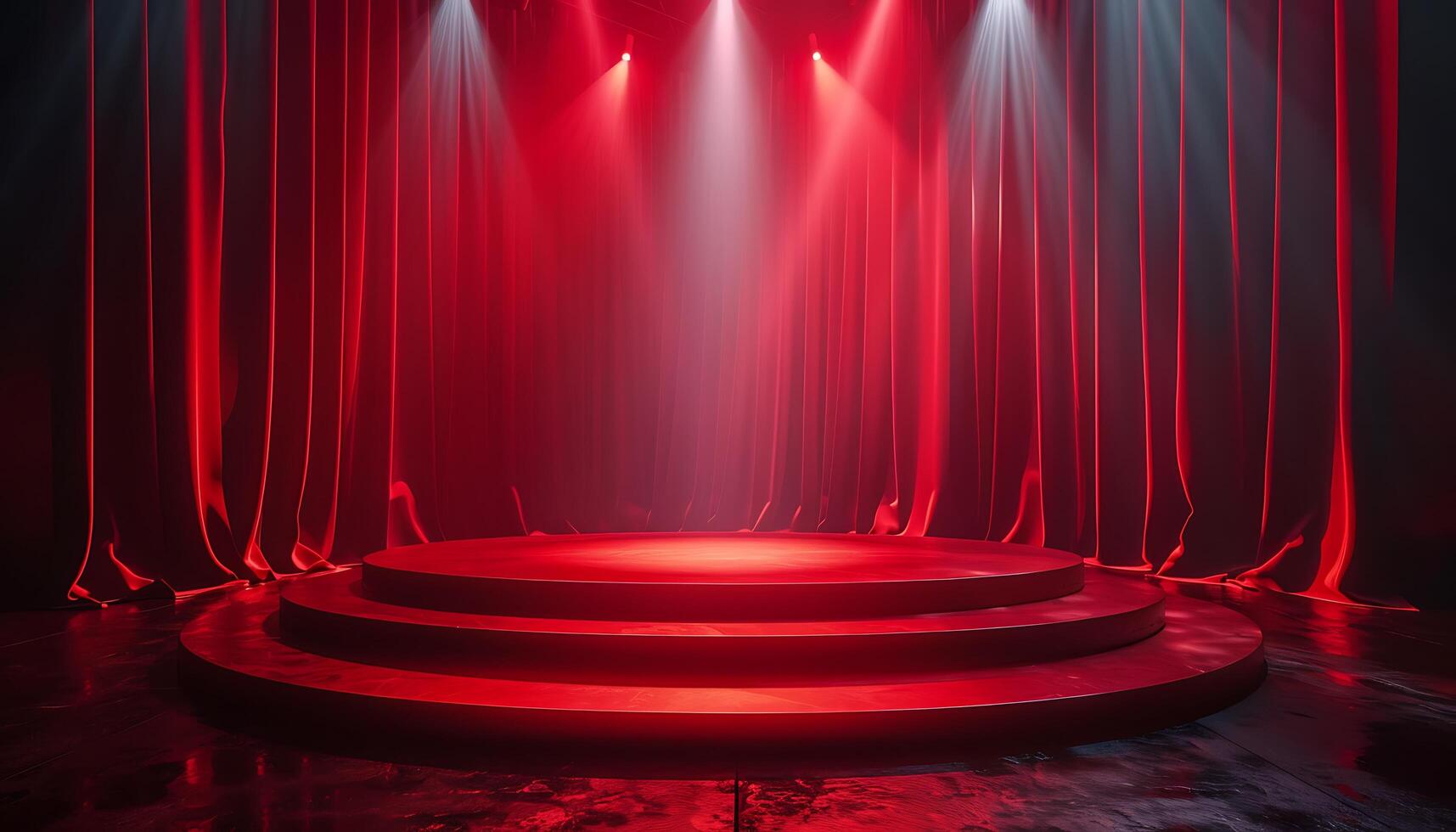Cinema Stage with Podium and Carpet photo
