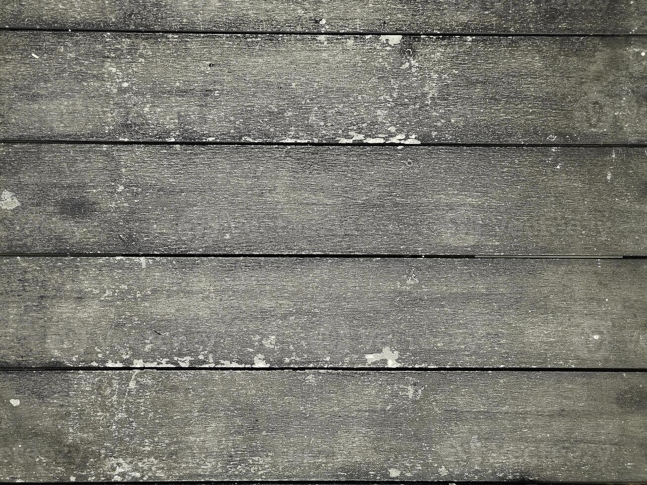 The wooden floor looks dirty and not clean. photo