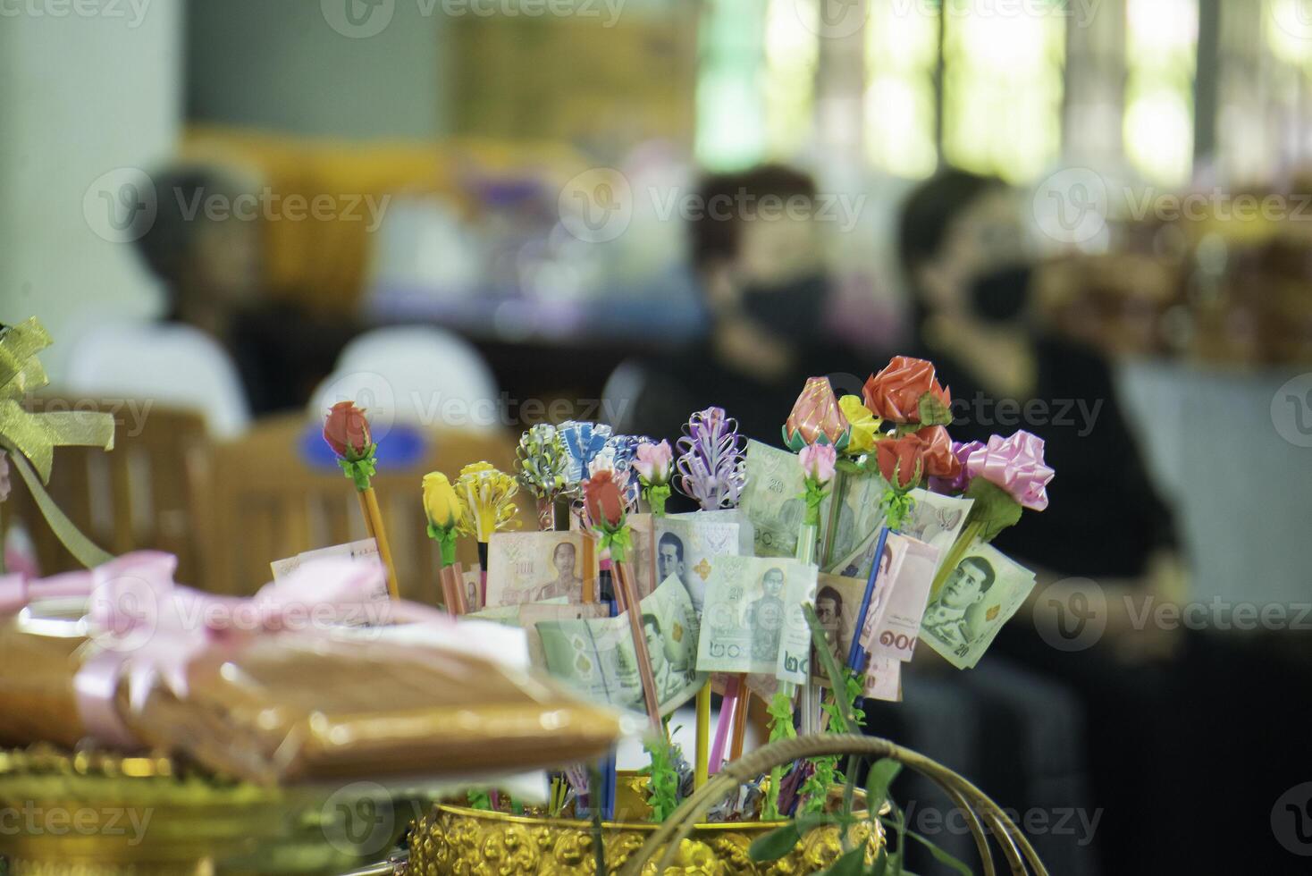 Donations for public assistance, Thai culture, financial assistance photo