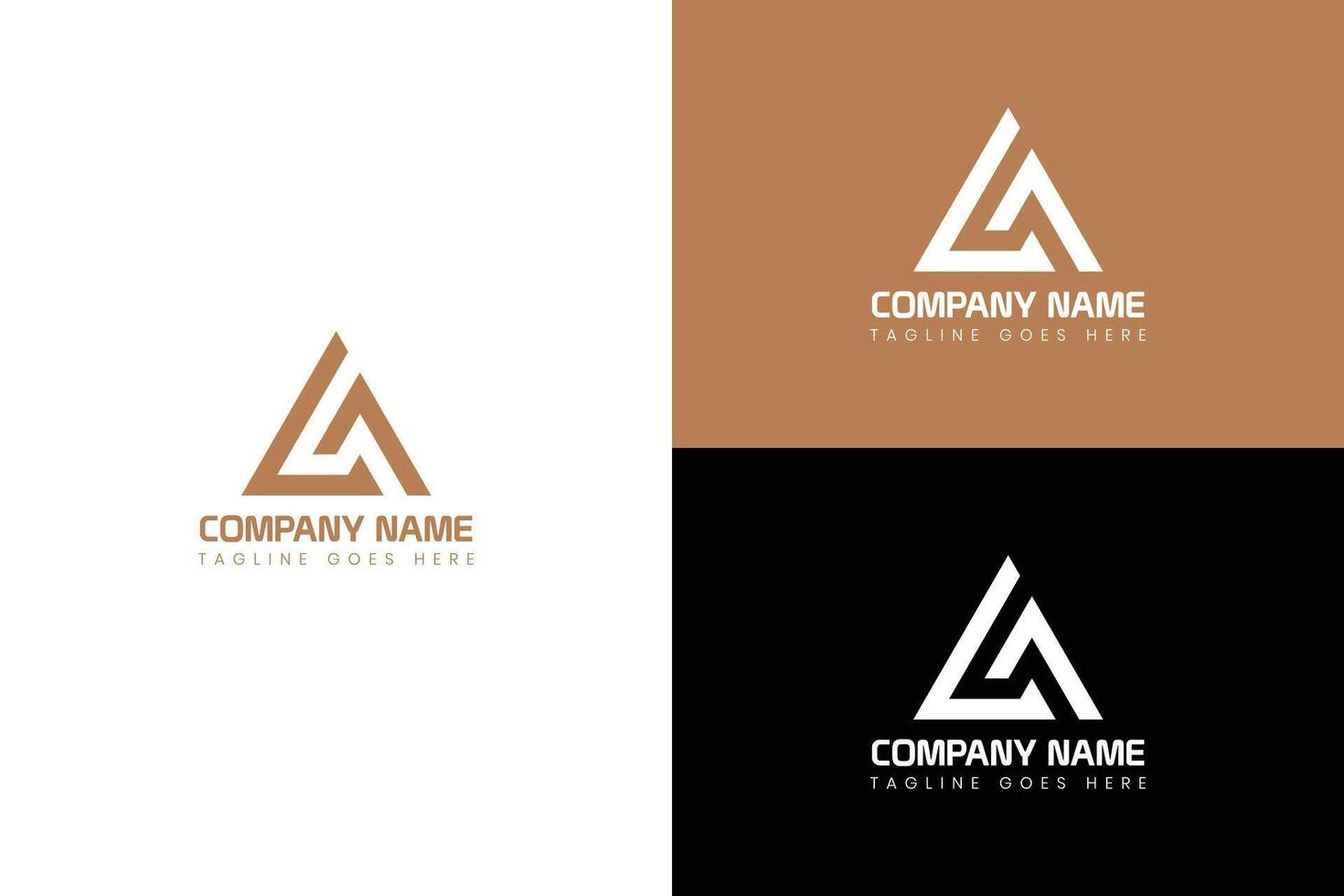 Letter A modern logo design template vector