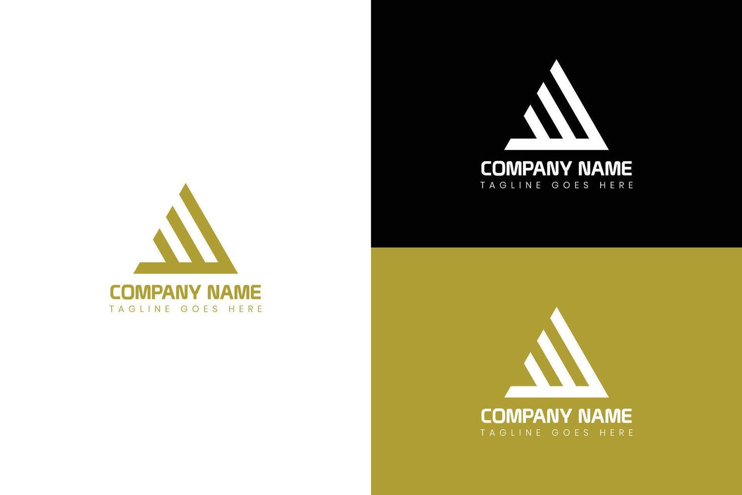 Letter A modern logo design template vector