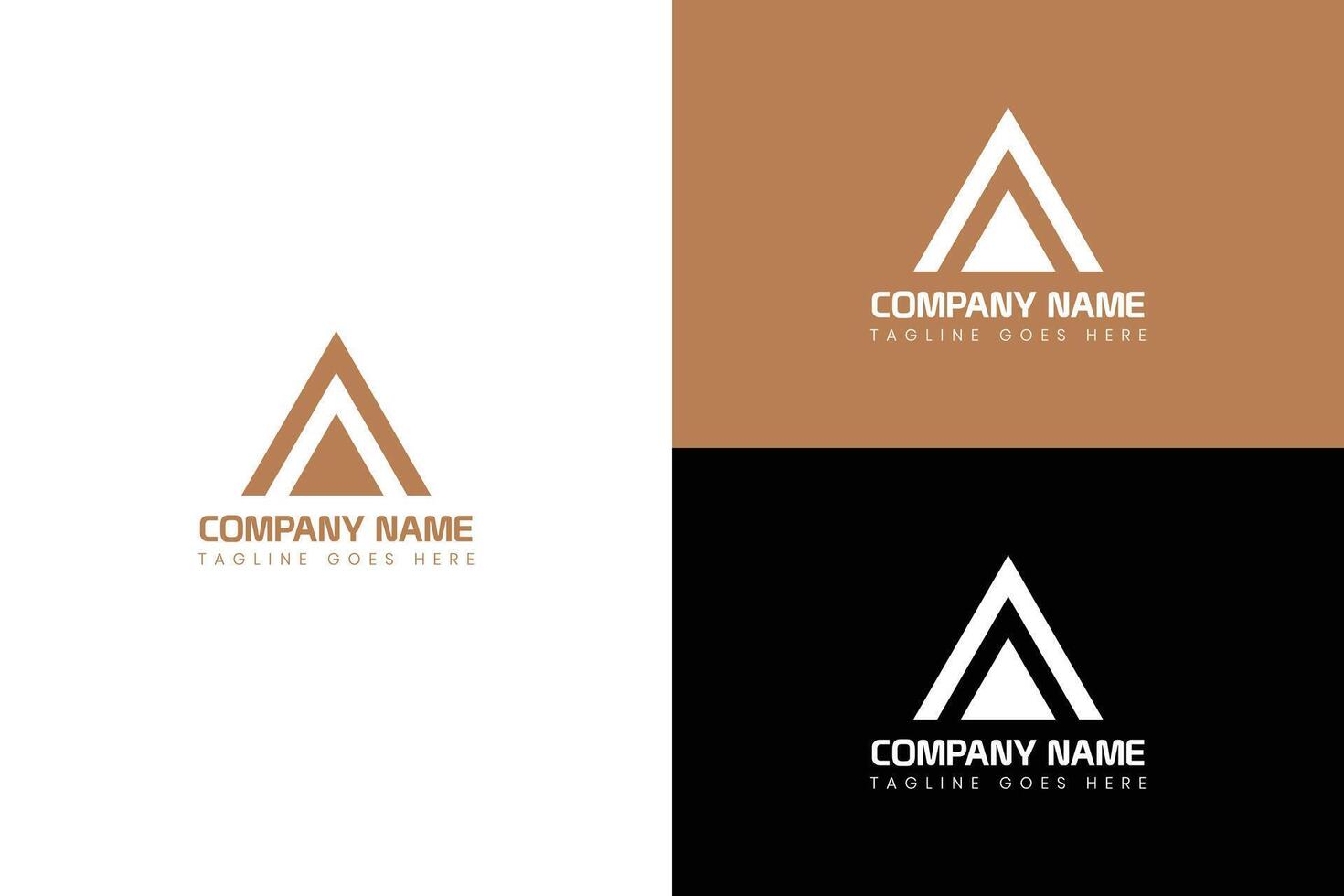 Letter A modern logo design template vector