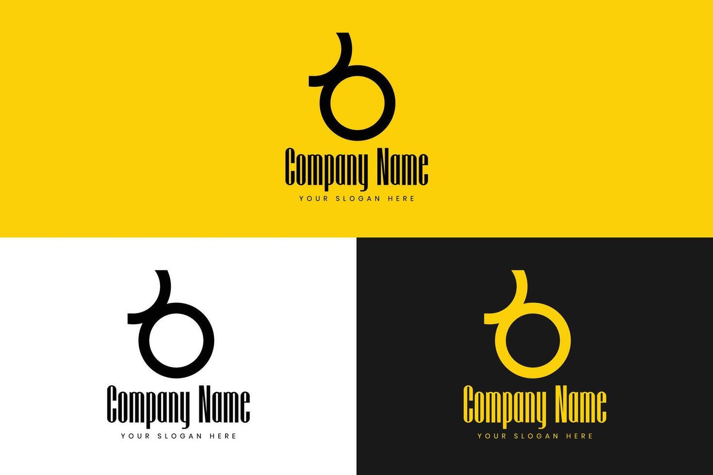 Initial Letter B modern logo design template vector