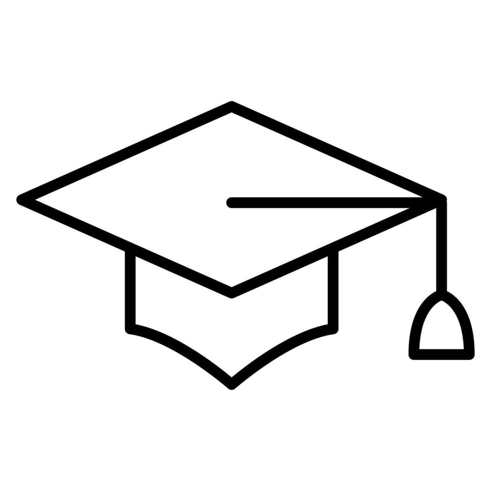 Graduation cap icon vector