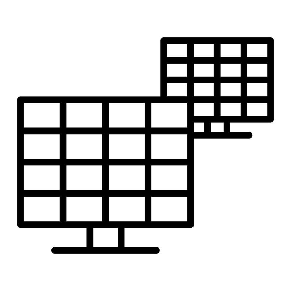 Solar cell icon vector