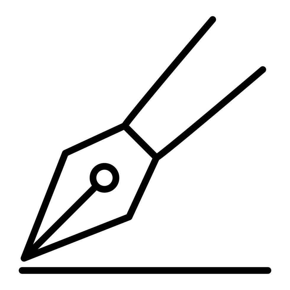 Fountain pen icon vector