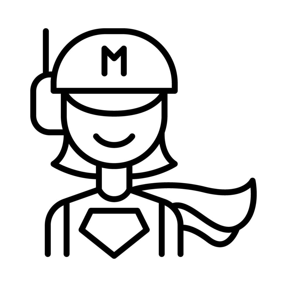 Super woman icon vector