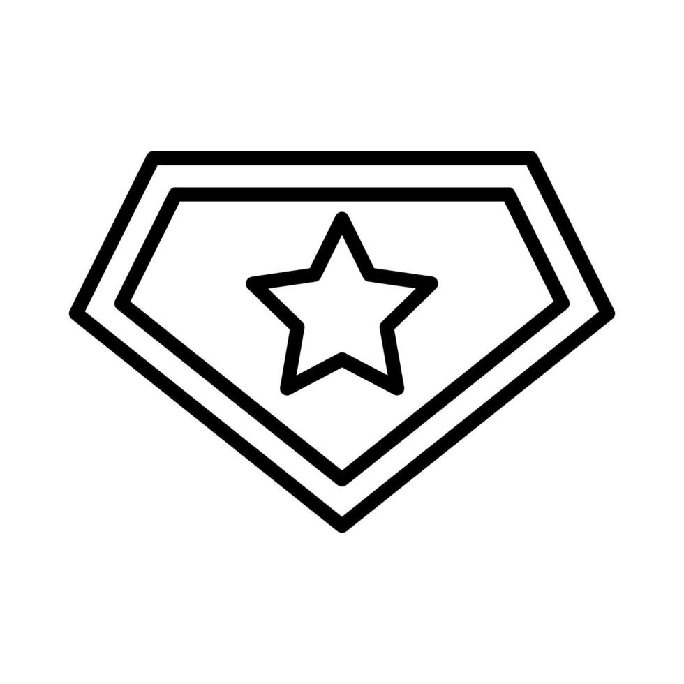 Superhero Badge icon vector