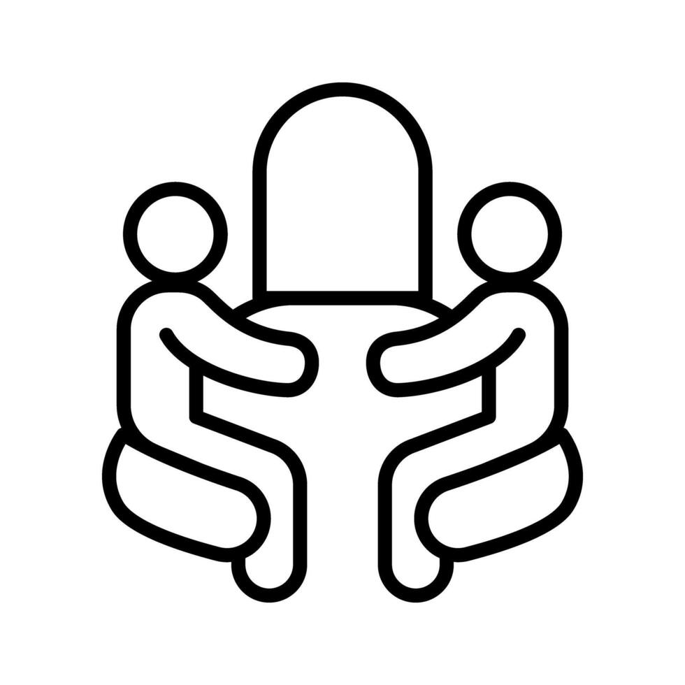 Mother icon in thin line style graphic design illustration vector