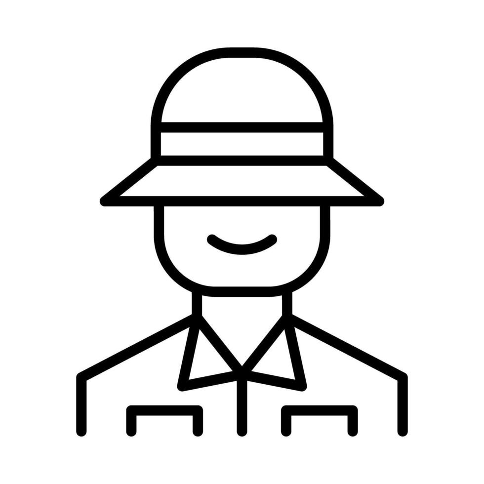 Safari staff icon vector
