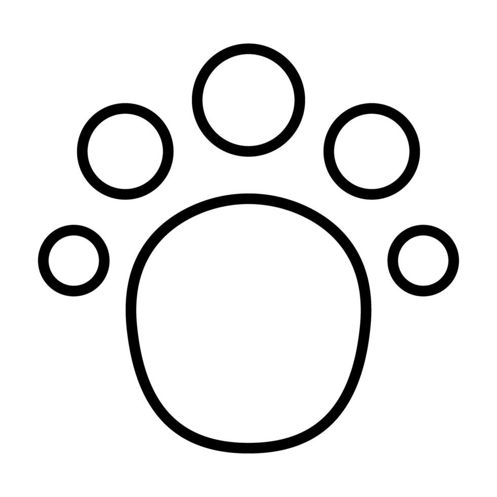Animal footprint icon vector