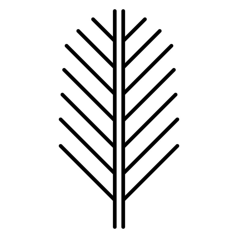 Palm Leaf, Coconut leaf icon vector