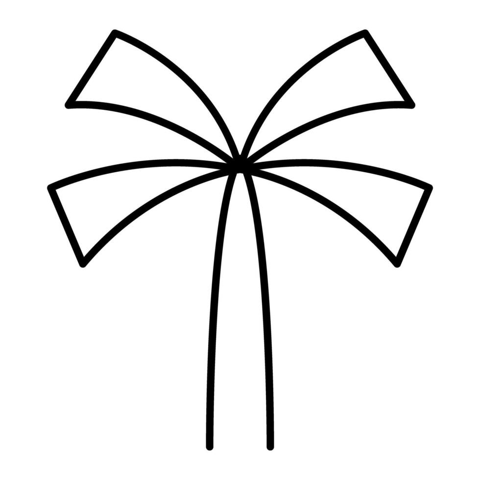 Palm tree, Coconut trees icon vector
