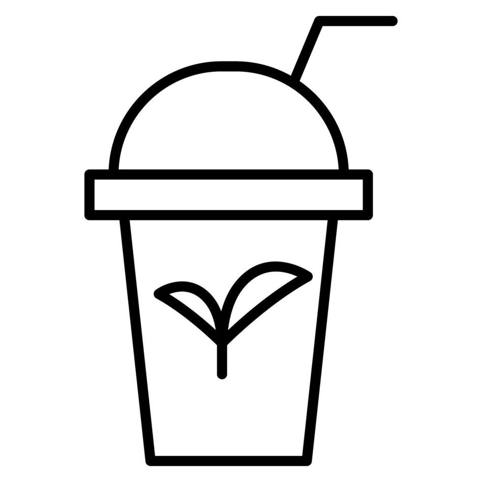 Ice tea icon vector