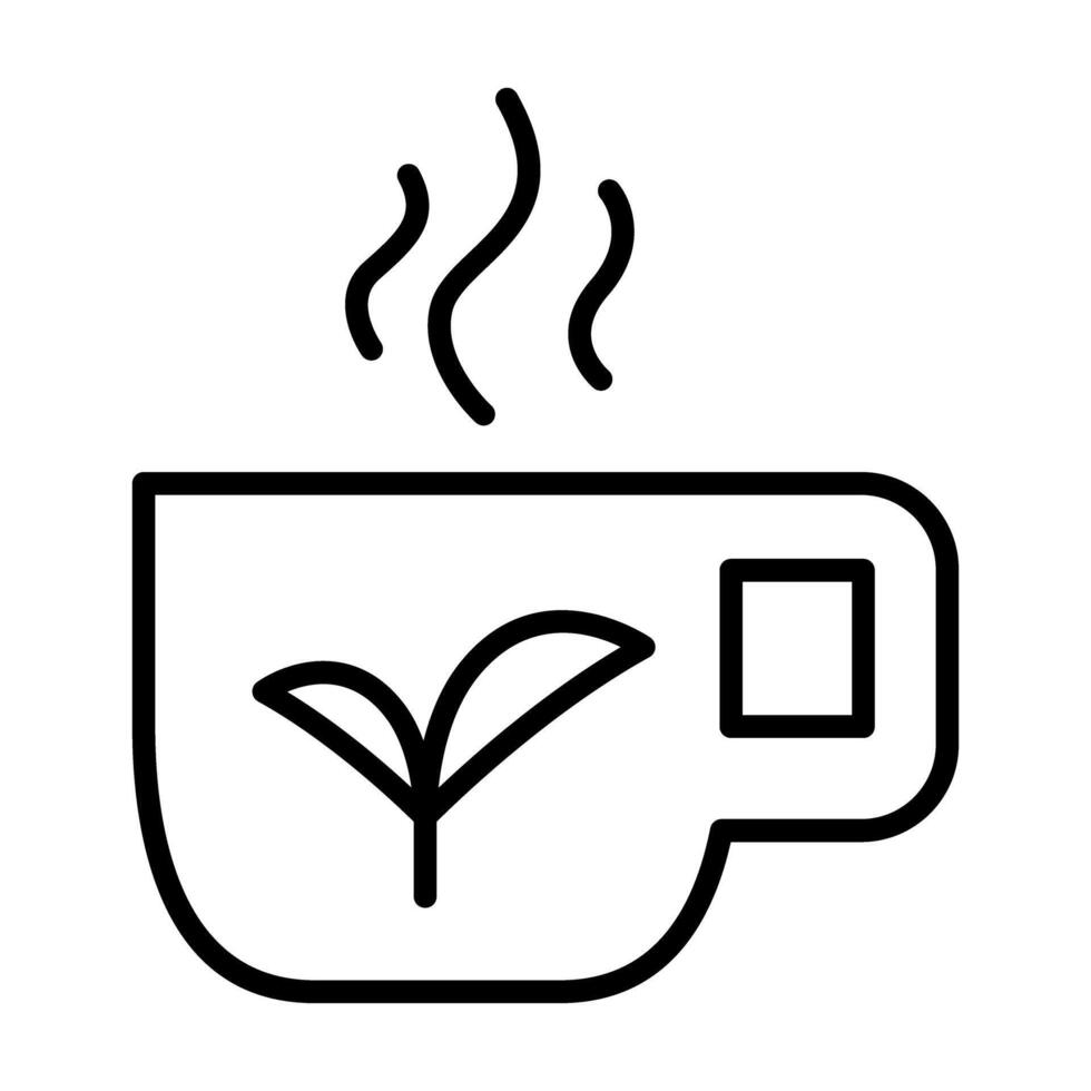 Hot tea icon vector