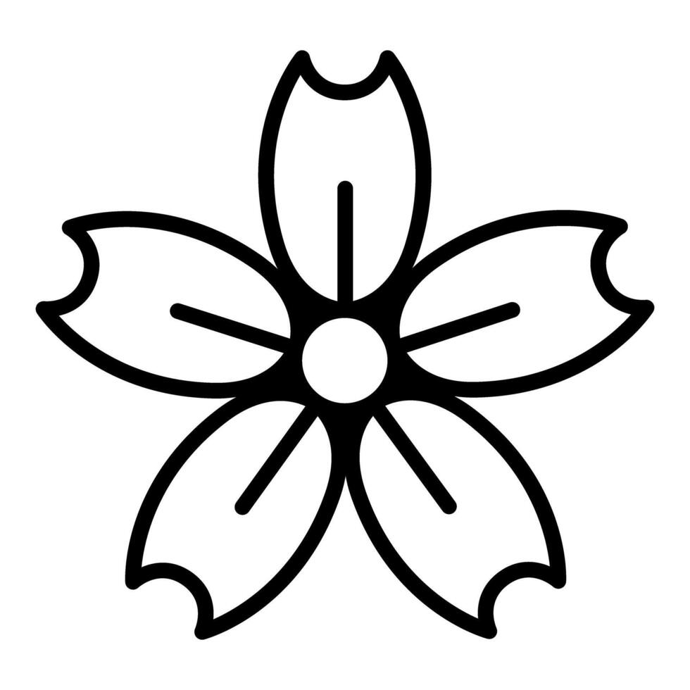 Cherry blossom, Sakura icon vector