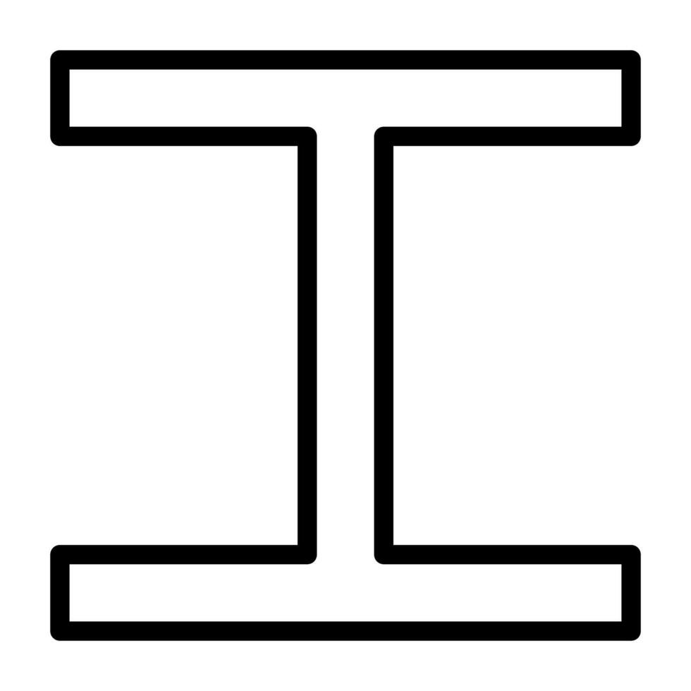 Steel pipe icon vector