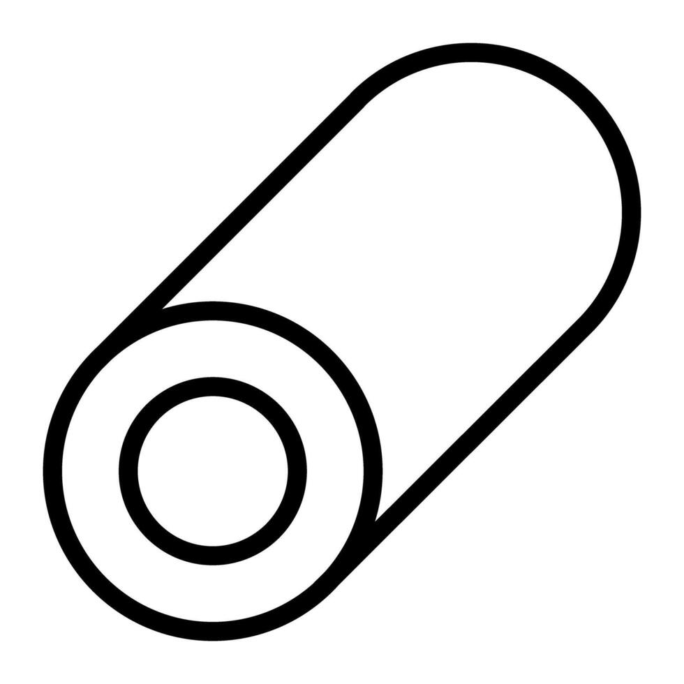 Steel pipe icon vector