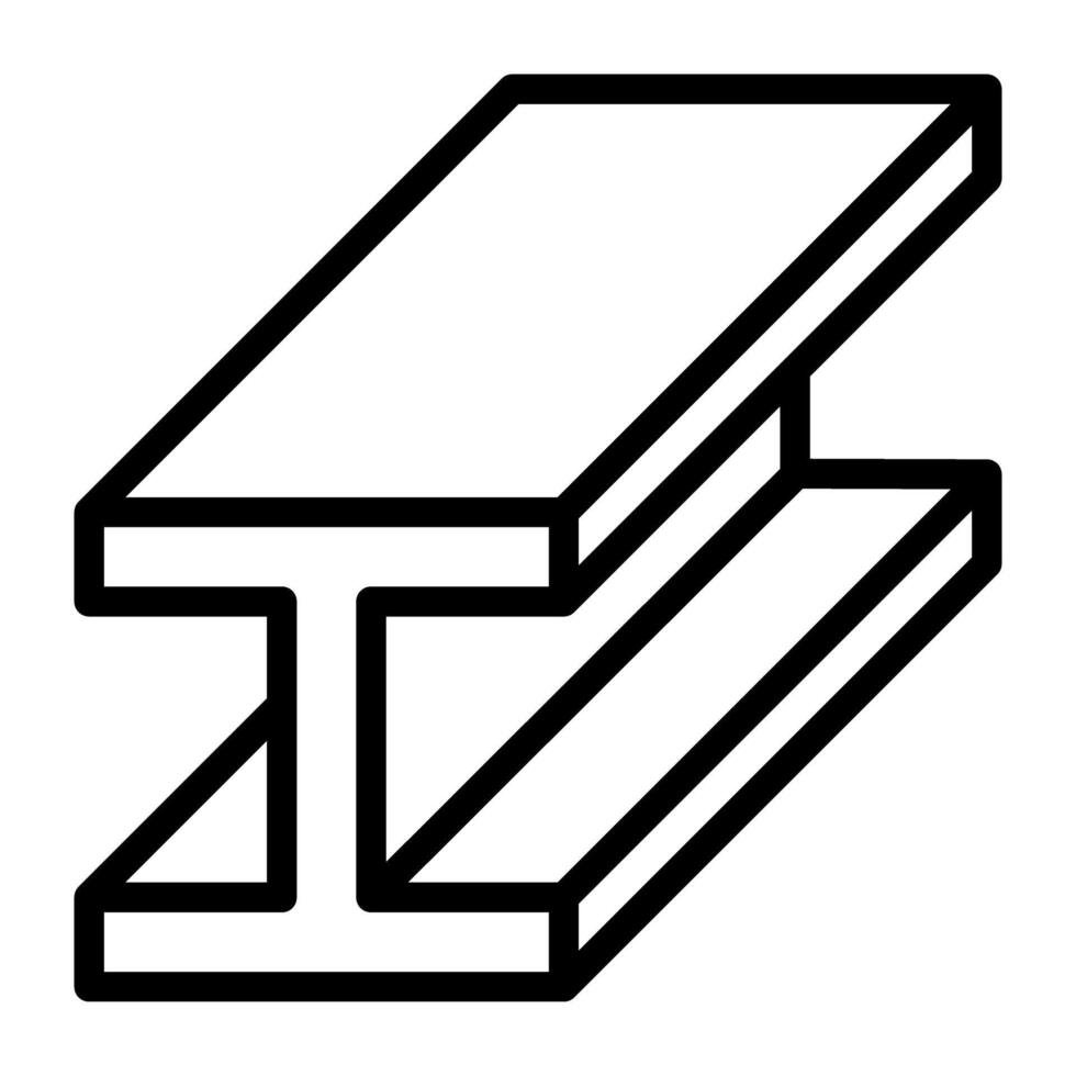 Steel pipe icon vector
