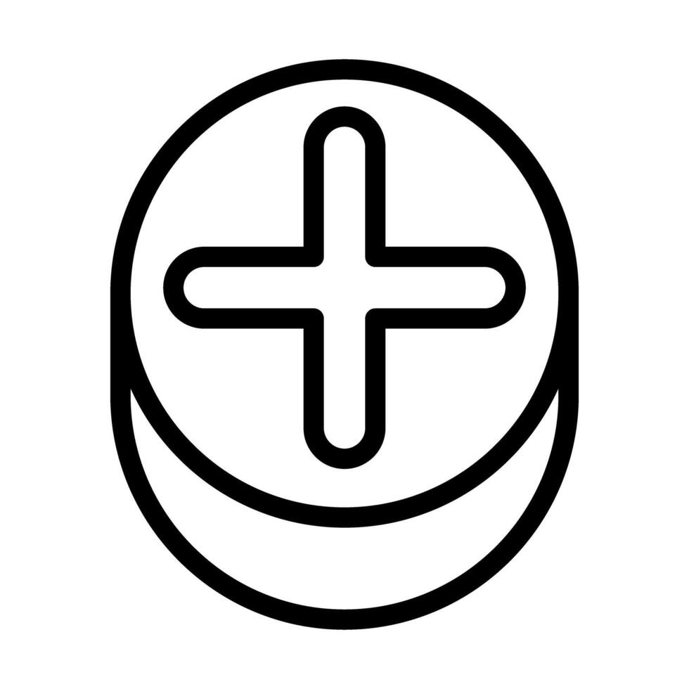 Plus, Positive, Cross, Add icon vector