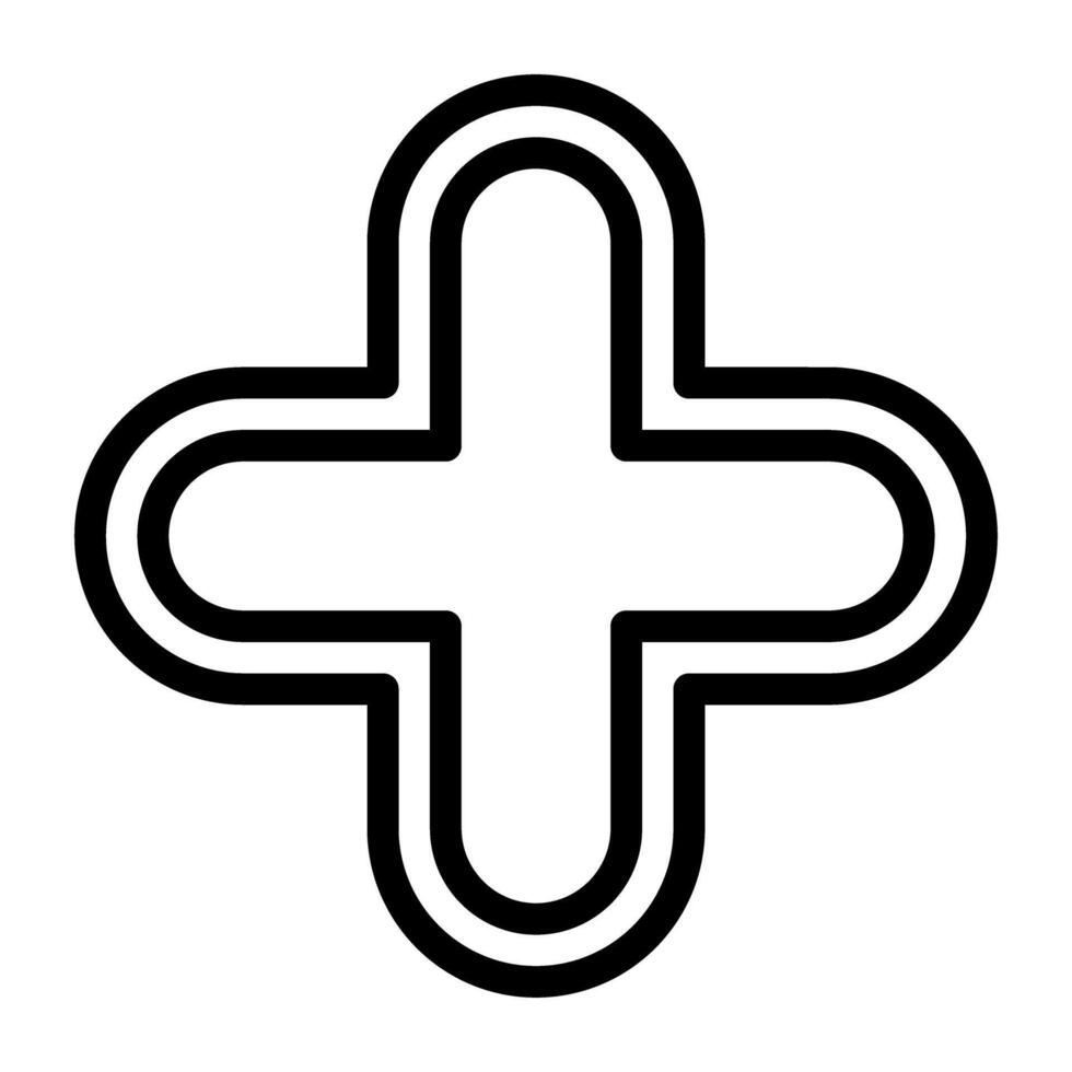 Plus, Positive, Cross, Add icon vector