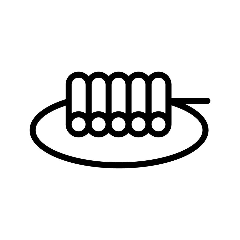 Tokpokki, Korean food icon vector