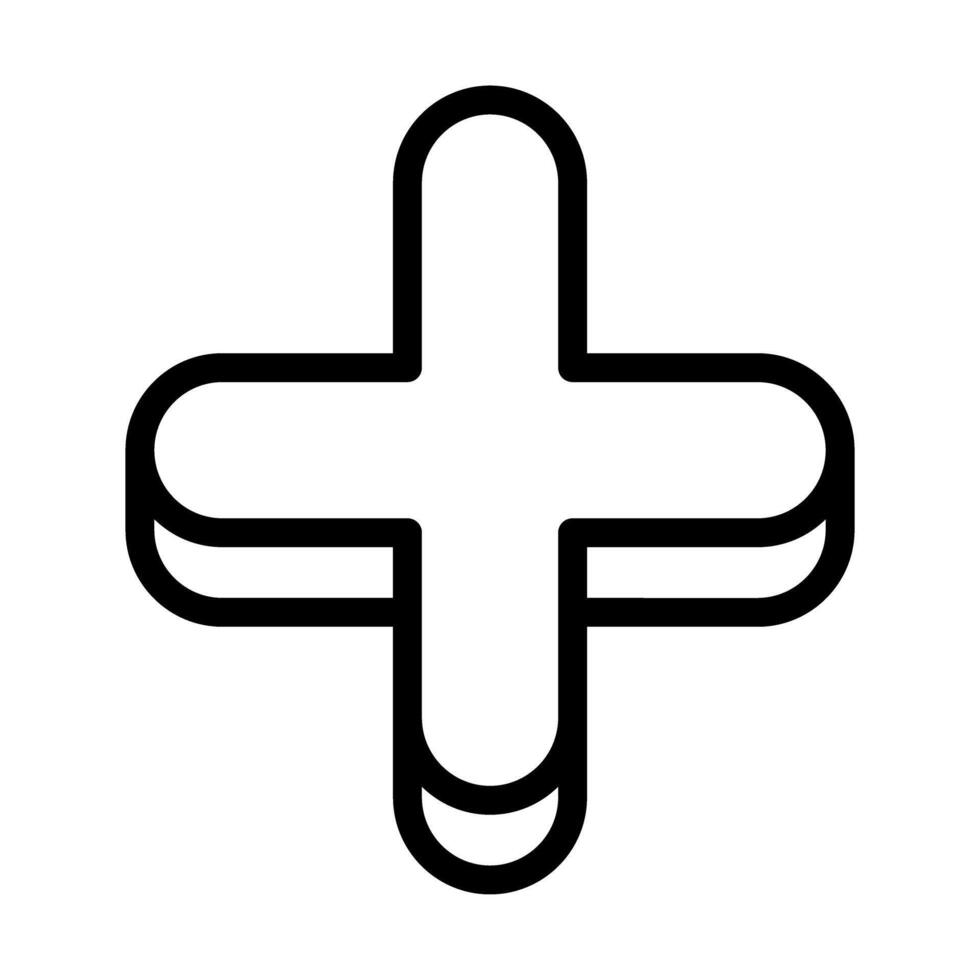Plus, Positive, Cross, Add icon vector