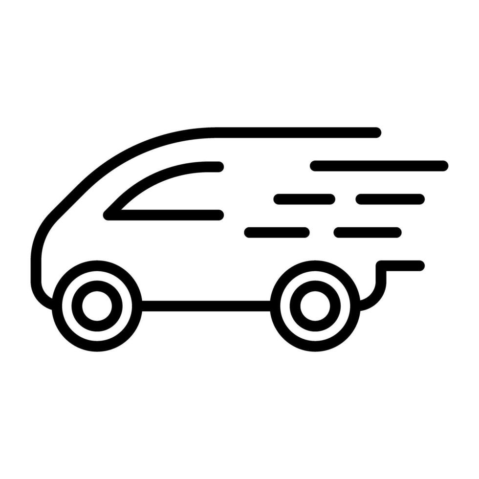 Smart car icon vector
